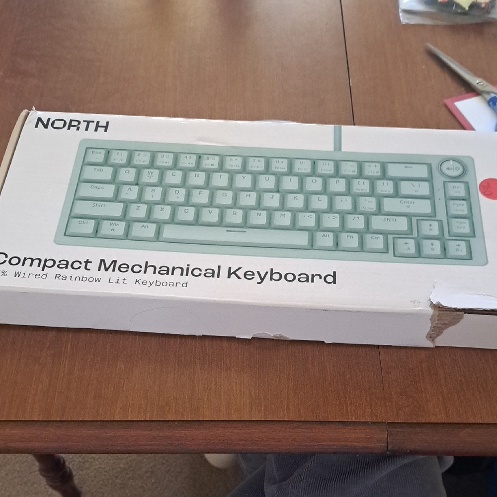 Compact Mechanical rainbow Keyboard - Mint Green